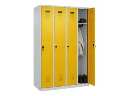 locker,HxBxD 1850x1200x500mm,4vak,vak B 300mm,draaigrendel