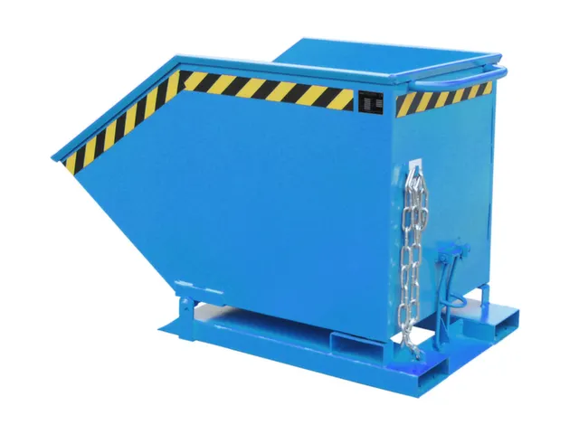 Kiepbak Staalplaat 910x840x1390mm Inh. 0.60m³ 300kg Blauw