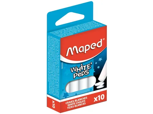 Schoolbordkrijt Maped White'Peps set à 10 stuks wit