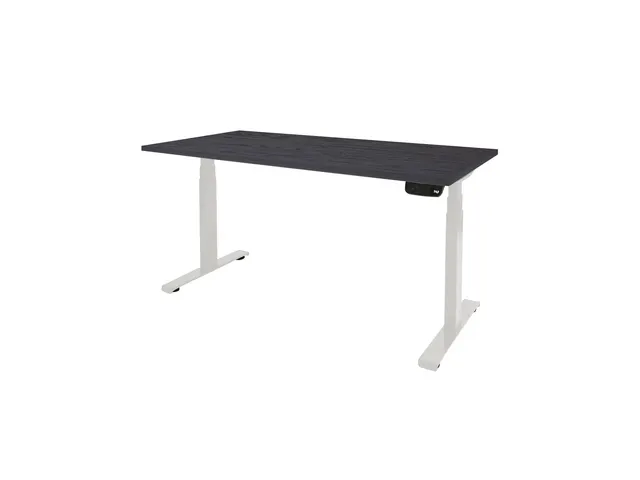 Dextro Plus Zit-sta Bureau Elektrisch 200x80 houtprint schaduw wit