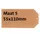 Label karton nr 5 200gr 55x110mm chamois 1000 stuks
