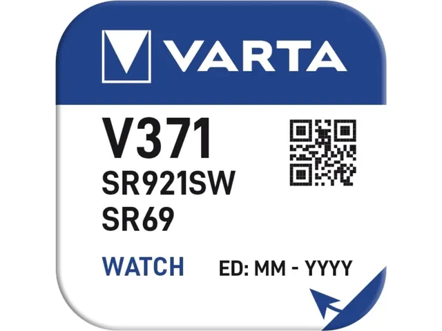 Batterij VARTA knoopcel V371/SR69 zilver