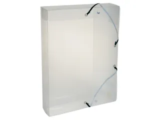 Klasseerdoos CRYSTAL PP rug 60mm transp. - 2
