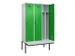 locker met bank,voor scheiding van kleding,HxBxD 2120x1200x815mm,3vak