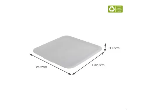 Sigma Home deksel voor 12,5L en 25L cube box transparant - 32,5x32x1,3
