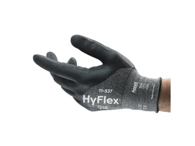 Ansell HyFlex 11-537 snijbestendige handschoenen zwart maat 9 12 paar