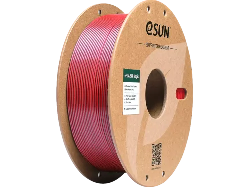 eSUN 3D printer Filament ePLA-Silk Magic 1,75mm Zwart/Rood 1kg