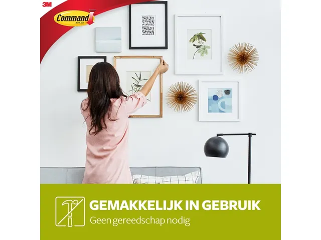 Bevestigingsstrip Command 3M 17048C Metalen Haak Voor Draad 3,6kg