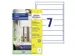 Etiket Avery Zweckform LR3427-10 105x74 mm recycled Wit 80 stuks
