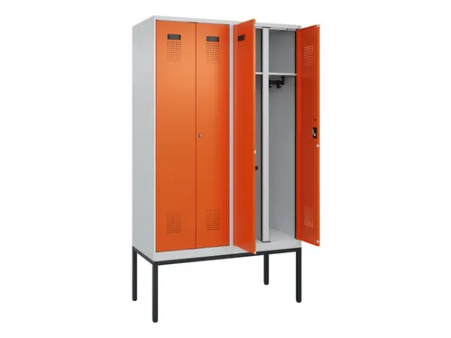 locker voor scheiding van kleding,HxBxD 2120x1200x500mm,4vak