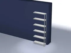 magazijnstelling,aanbouwveld,HxBxD 2500x1000x300mm,vaklast 200kg