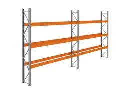 palletstelling,basis+1xaanbouw,HxBxD 3990x7500x750mm,vakl. 3400kg
