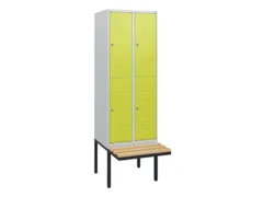 Dubbeldekse dekenkist,HxBxD 1950x600x815mm,2x2vak.,vak B 300mm