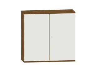 kantoorkast,HxBxD 1150x1200x430mm,decor romp noten,decor front wit - 1