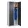 locker,HxBxD 1850x800x500mm,2vak,vak B 400mm,cil.-slot,staand op vloer