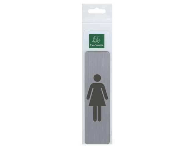 Plaque adhésive dame | DeurbordShop.be