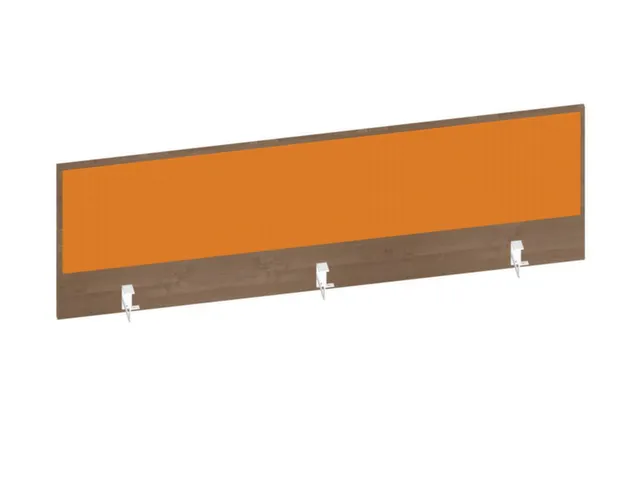 baliepaneel,v. bureau,aanbouw achter,B 1600mm,NT-cherry,BN3005-geel