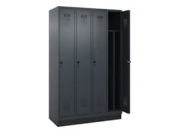 locker voor scheiding van kleding,HxBxD 1950x1200x500mm,4vak