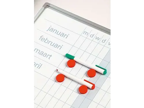 Magnetisch Planbord 60x120cm Softline profiel 8mm Jaar NL