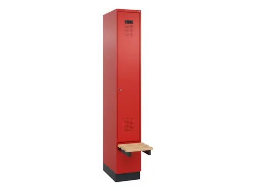 locker met bank,HxBxD 1950x300x815mm,1vak,vak B 300mm,cilinderslot