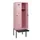 locker met bank,HxBxD 1950x600x815mm,2vak,vak B 300mm,draaigrendel