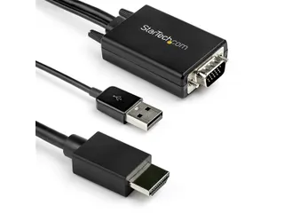 VGA naar HDMI kabel adapter USB-voeding 1080p 2m - 1