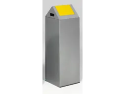 Afvalverzamelaar Zelfblussend 89 Liter 1045X320X320Mm Klemring Geel