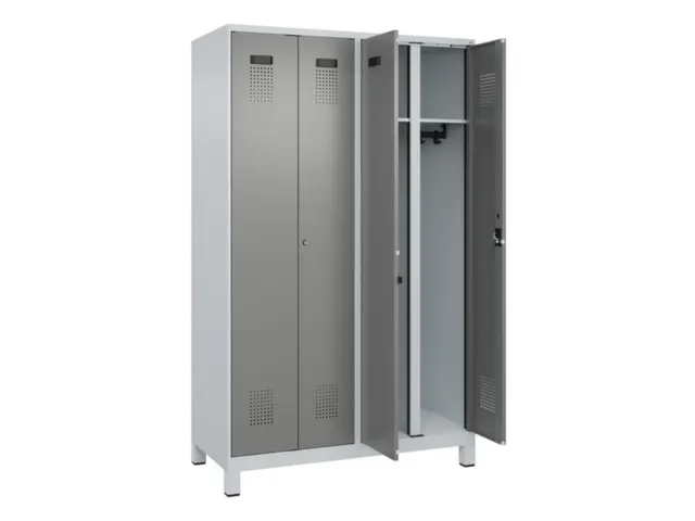locker voor scheiding van kleding,HxBxD 1950x1200x500mm,4vak