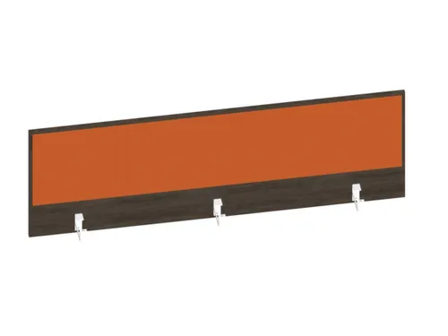 baliepaneel bureau aanbouw achter NV bruin hickory oranje 1600mm