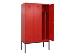 locker voor scheiding van kleding,HxBxD 2120x1200x500mm,3vak