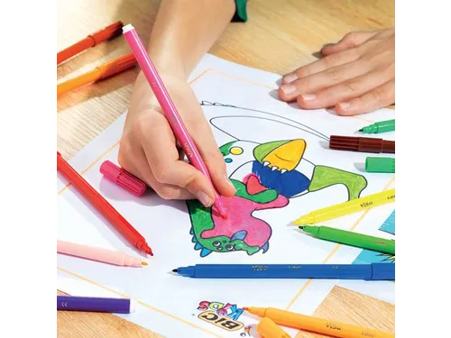 Kleurstiften BicKids visa fijn assorti schoolbox à 288 stuks