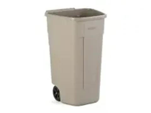 OUTLET Mobiele Container 100 Liter Beige Rubbermaid/ Deksel mobiele co