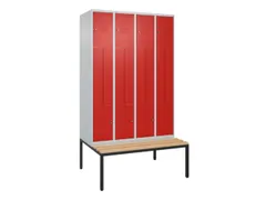 Z-garderobekast,HxBxD 2120x1200x815mm,8vak,vak B 300mm,cil.-slot