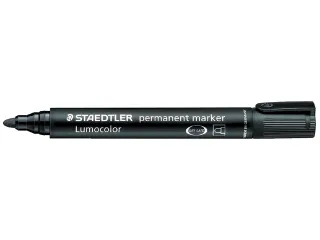 Viltstift Staedtler 352 Lumocolor rond zwart 2mm - 1