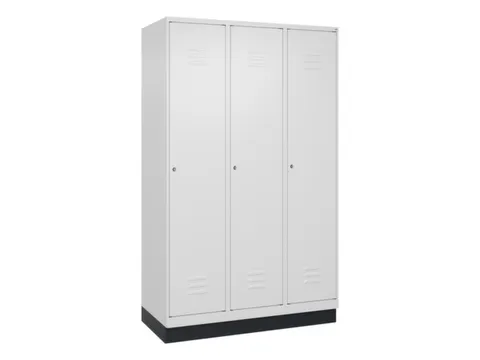 locker,HxBxD 1950x1200x500mm,3vak,vak B 400mm,cil.-slot,sokkel