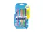 Balpen Paper Mate Flexgrip drukknop Bright fun M assorti blister à 5s