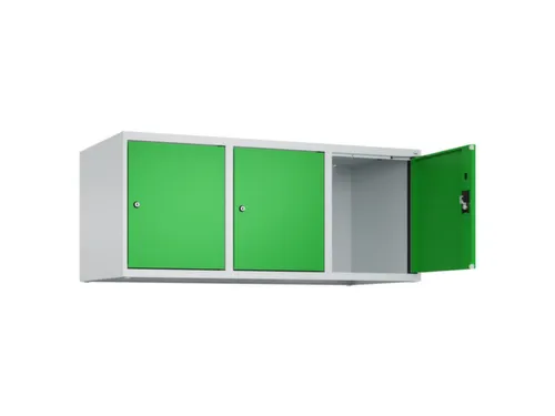 opzetkast,v. locker,3vak.,vak B 400mm,HxBxD 500x1200x500mm