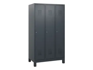 schoollocker,HxBxD 1630x900x500mm,3vak,vak B 300mm,cil.-slot,voeten - 2