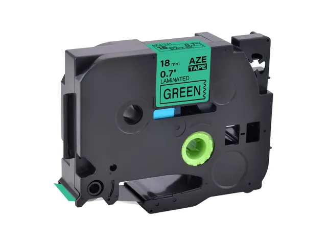 NEUTRAL Labeltape P-touch TZE-741 29mmx8m Zwart op Groen gelamineerd