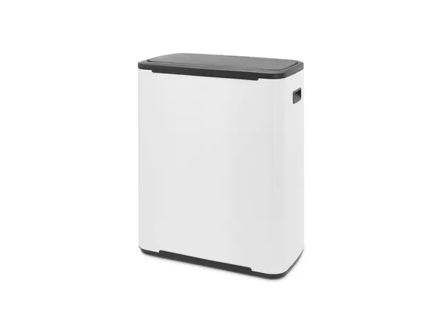 Afvalbak Bo Touch Bin 2x30 Liter Wit