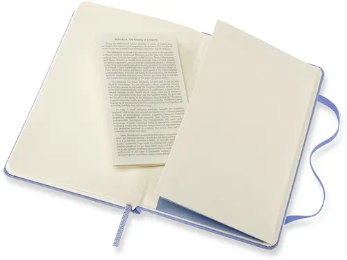 Notitieboek Moleskine pocket 90x140mm blanco hard cover hydrangea blue