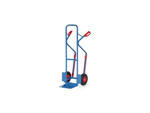 Steekwagen B1330P 300kg RAL5007 polyurethaan wielen