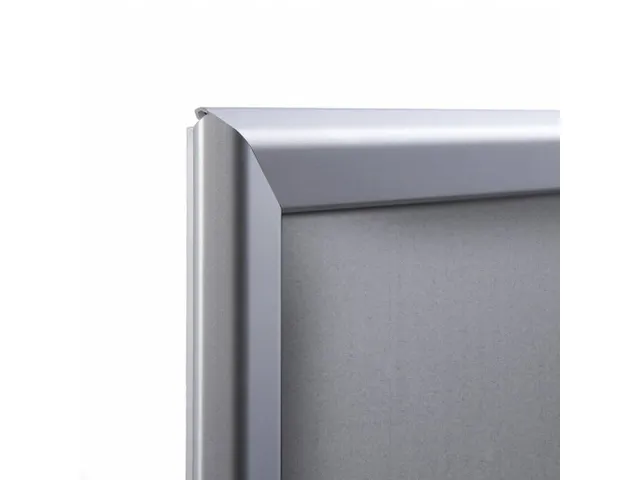 Cadre clipsable A3 Ignifugé angles droits 32mm argent
