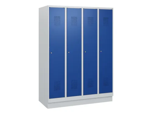 schoollocker,HxBxD 1630x1200x500mm,4vak,vak B 300mm,cil.-slot,sokkel