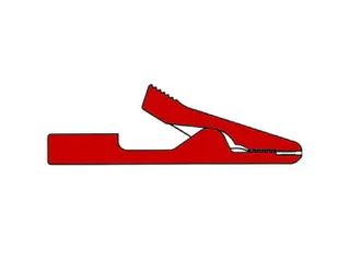 Geisoleerde Mini Krokodillenklem / Rood (MA1) - 1
