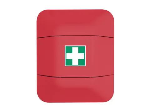 noodgevallenkast,HxBxD 528x434x225mm,leeg/v. 1x verbandkist,kunststof