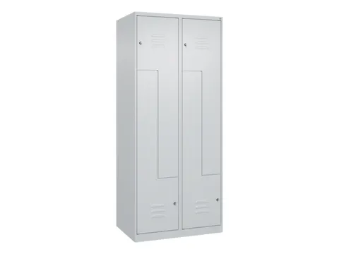 Z-garderobekast,HxBxD 1850x800x500mm,vak B 200/400mm,cil.-slot