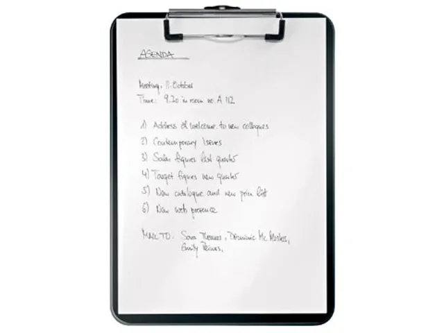 WOW klemplaat, ft A4, zwart