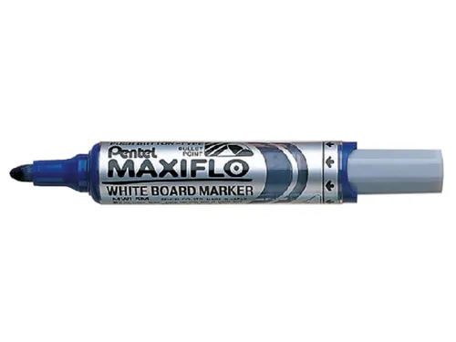 Viltstift Pentel MWL5M Maxiflo whiteboard blauw 3mm