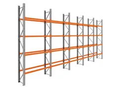 palletstelling,basis+4xaanbouw,HxBxD 4620x9725x750mm,vakl. 3000kg